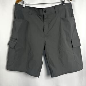 Orvis Tech Blokecore Cargo Shorts Mens Size 38 Asphalt Grey Nylon Outdoors 10”